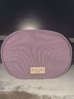 Gucci Small Lavender Fabric Cosmetic Case